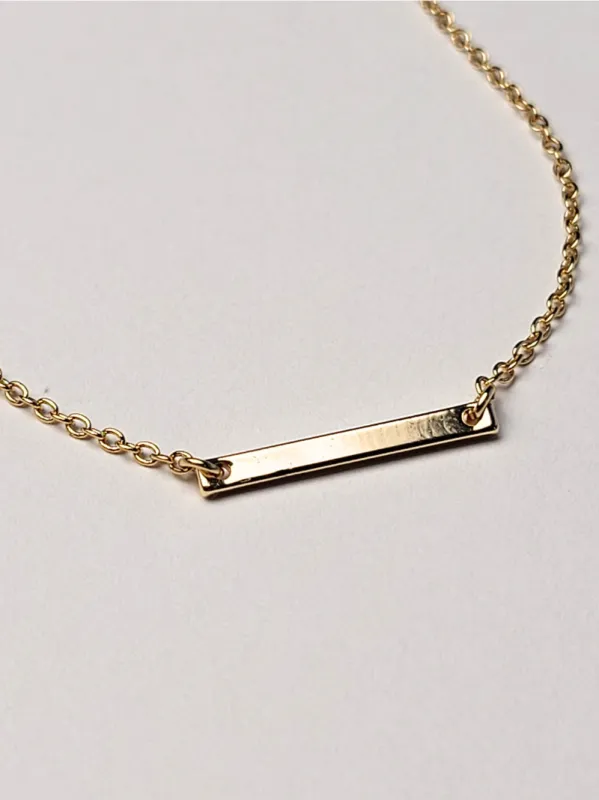 Aurora pozlátený náhrdelník s paličkou 2