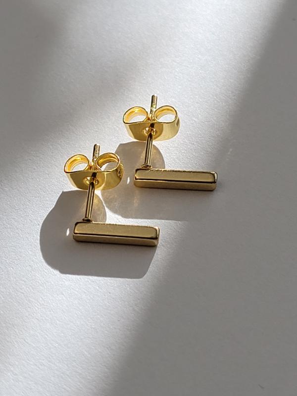 Pozlátené náušničky - palička 2