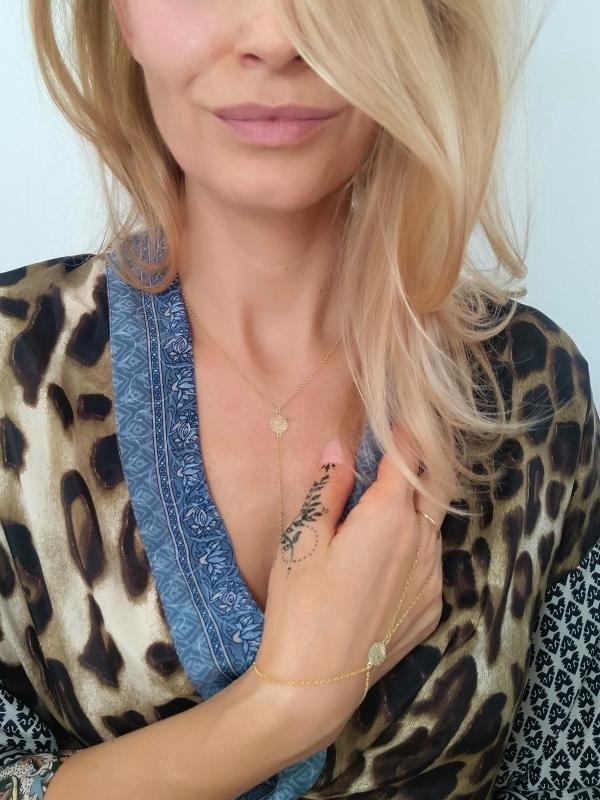 Fauna pozlátený náhrdelník 1