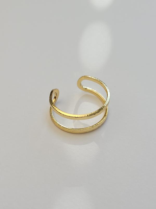 Pozlátený dvojitý prstienok s nastaviteľnou veľkosťou 1